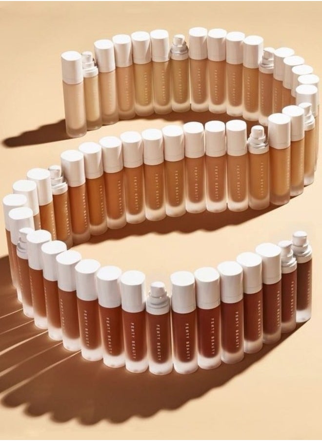 FENTY BEAUTY - ​Fenty Beauty Eaze Drop Blurring Skin Tint – Shade 4 - Light Medium With Cool Undertones – 32ml / 1.08 fl oz – Lightweight, Buildable Coverage with Hydrating QuickBlur Complex​ Fenty Beauty +1 Glamour +1 - Image 1