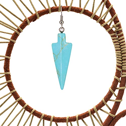 Urdeoms Large Dream Catchers for Girls Room Decor Boho Moon Dream Catcher Wall Decor Turquoise Hanging Ornament for Living Room Dorm Decor Hippie Gifts (NO.34) - Image 4