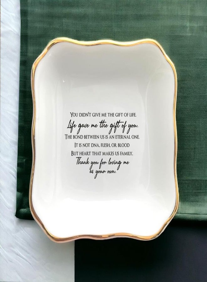 BAT TRANG Ceramic Jewelry Tray, Mother Of The Groom Gifts From Bride, Mom Ring Dish, To Mom From Bride, Mother Of Groom Gift, Mother In Law Gifts, Stepmother Gifts From Daughter - Image 3