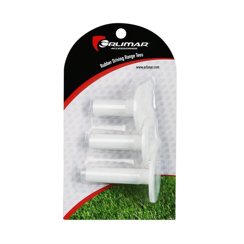 Orlimar Rubber Driving Range Golf Tees for Range Mats or Simulator (3 Pack Assorted Sizes, White), 2-inch, 2.5-inch and 2.75-inch Height Tees for Indoor or Outdoor Use - Image 5
