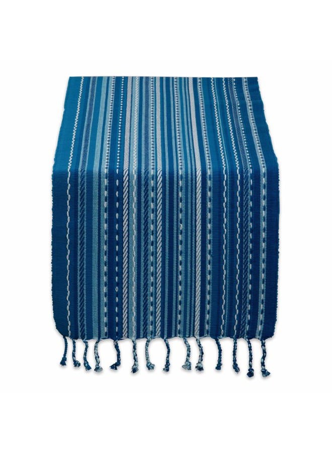 DII Southwest Collection Tabletop, Table Runner, 14x72, Blue - Image 1