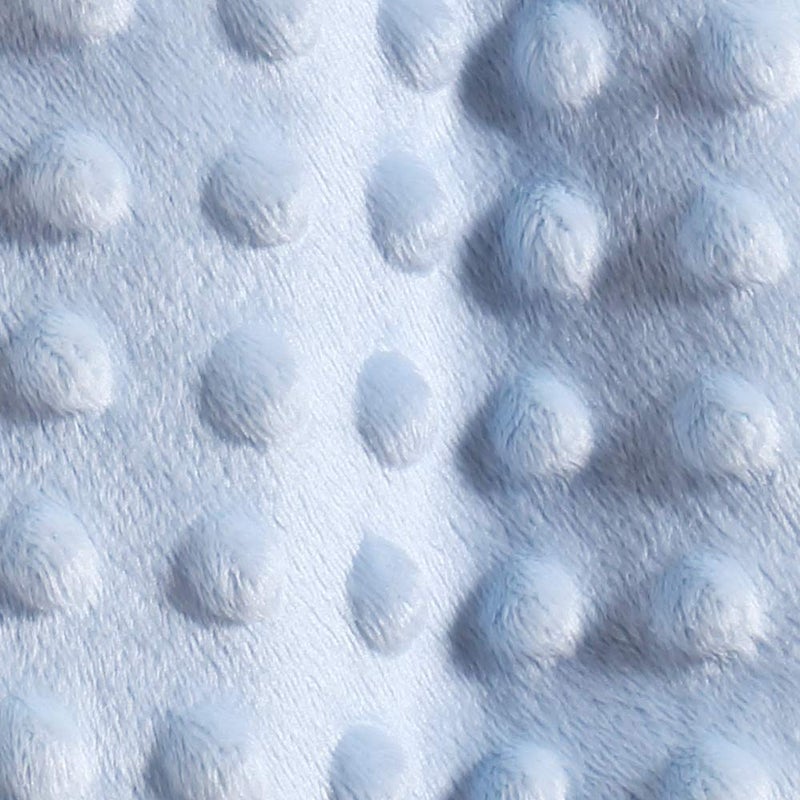 CREVENT Cozy Plush Baby Security Blanket Loveys for Baby Boys, Minky Dot Front + Sherpa Backing with Animal Face (Blue Bear) - Image 3