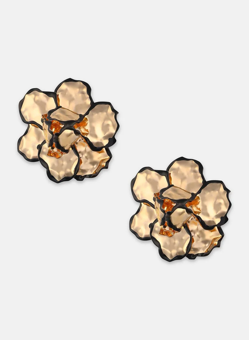 Sohi  Dented-Primrose Statement Artificial Earring Jewellery for Women | Best Price UAE
