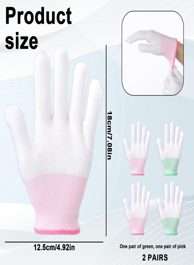 Exircy 4 Pcs Heat Gloves for Hair Styling, Heat Resistant Gloves Professional Curling Iron Glove for Flat Iron and Curling Wand Suitable Sublimation Heats Transfer Printing - Image 2