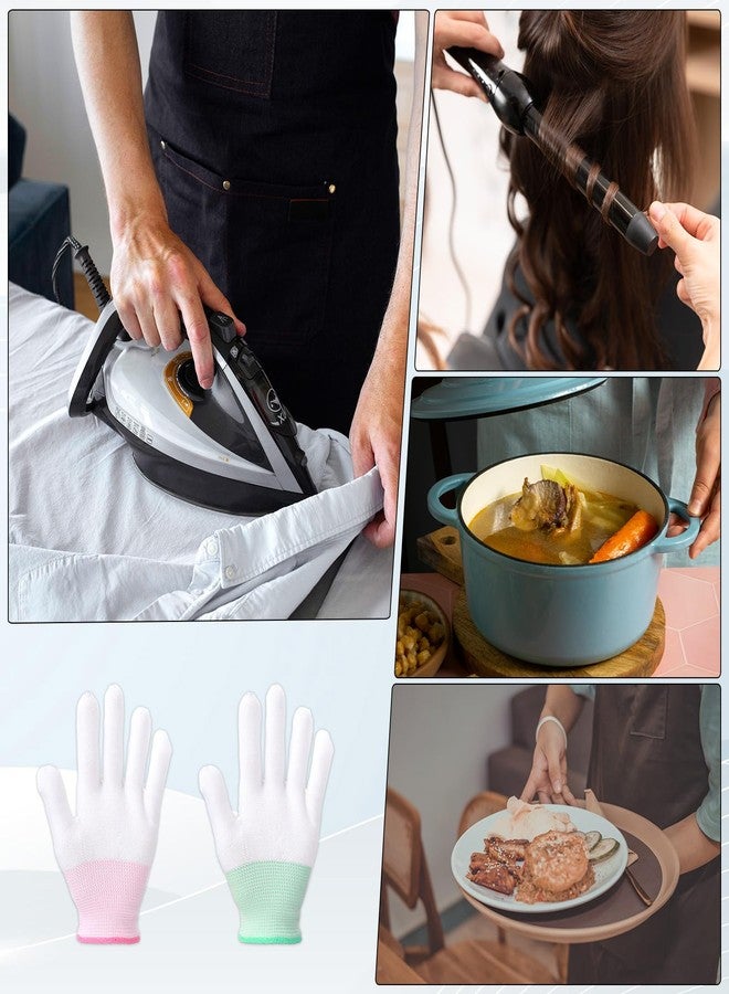 Exircy 4 Pcs Heat Gloves for Hair Styling, Heat Resistant Gloves Professional Curling Iron Glove for Flat Iron and Curling Wand Suitable Sublimation Heats Transfer Printing - Image 3