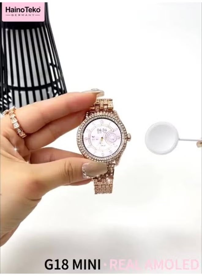هينو تيكو ساعة هاينو تيكو   G18 MINI الذكية الفاخرة بشاشة أموليد حقيقية - Image 3