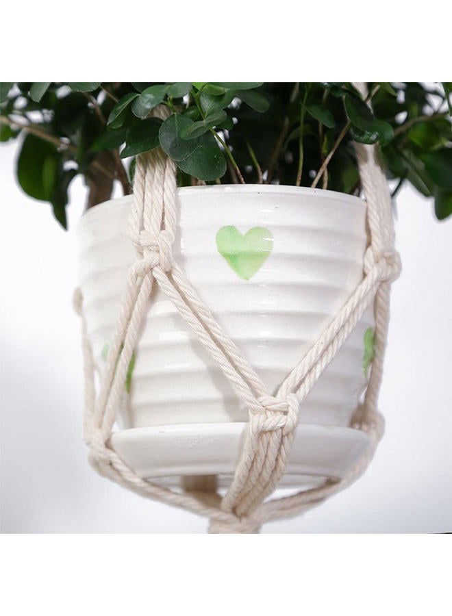 ELANE 2PCS 3-Tier 70" Macrame Hanging Planter Basket Plant Hanger Indoor Outdoor Hanging Plant Holder for Stand Flower Pots Decorations - Image 5