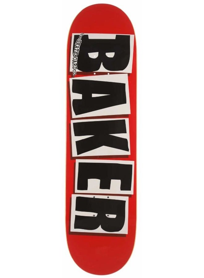 baker Brand Logo Black/White Skateboard Deck - 8.25" x 31.875" - Image 1