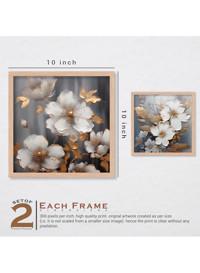 ARTELLY Wall Painting For Living Room Bedroom - Framed Wall Art - Painting For Wall Decoration - Office Frames For Wall Decor (Set Of 4) (Medium, Modern 10) - Image 3