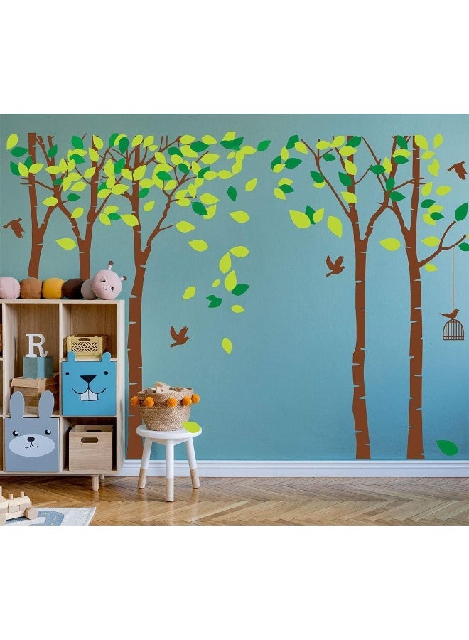 LUCKKYY Giant Jungle Tree Wall Decal Removable Vinyl Sticker Mural Art Baby Girl Nursery Decor Baby Room Decor Kids Room Decor (103.9x70.9) (Brown) - Image 3