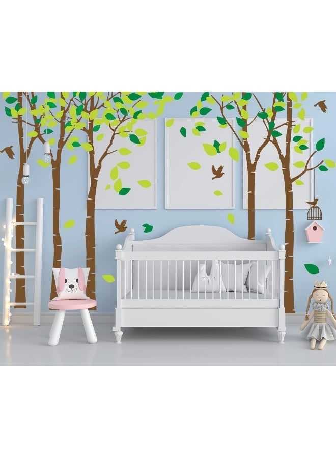 LUCKKYY Giant Jungle Tree Wall Decal Removable Vinyl Sticker Mural Art Baby Girl Nursery Decor Baby Room Decor Kids Room Decor (103.9x70.9) (Brown) - Image 2