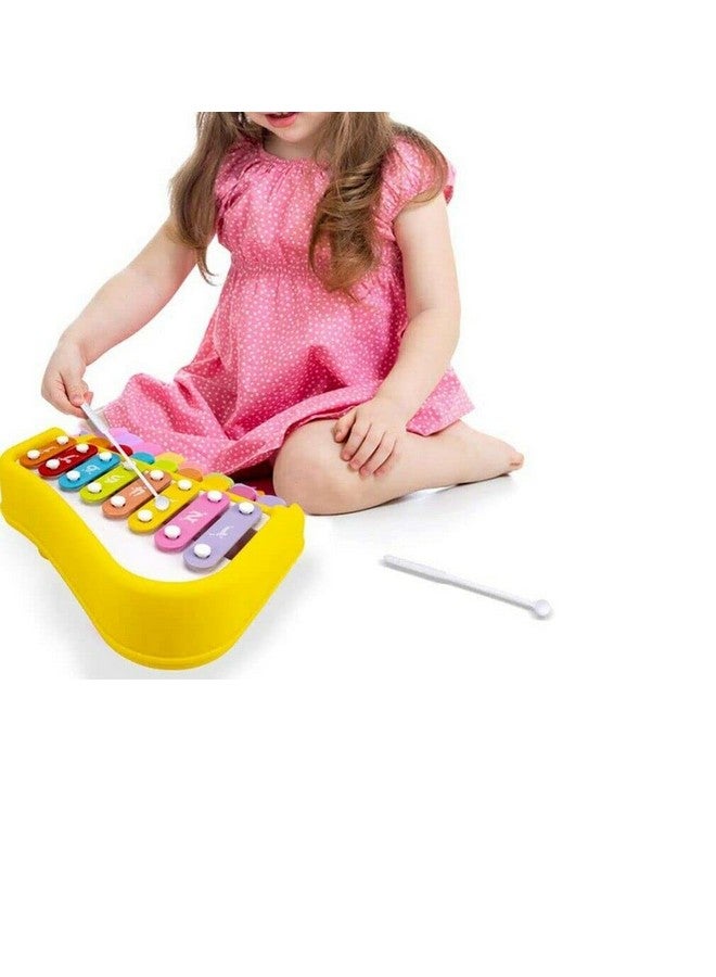 FunBlast Xylophone - Xylophone for Kids, Kids Musical Instruments, Kids Xylophone, Xylophone for 1 Year Old, Kids Drums & Percussion, Hammering & Pounding Toys, Hand Knock Piano Toys (Yellow) - Image 2
