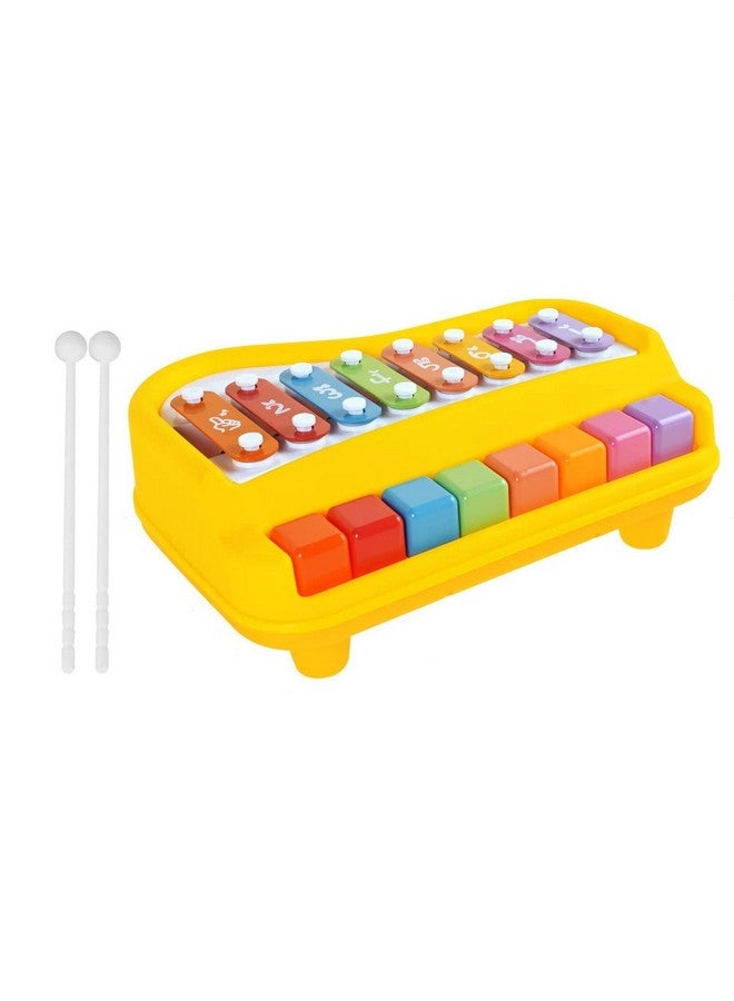 FunBlast Xylophone - Xylophone for Kids, Kids Musical Instruments, Kids Xylophone, Xylophone for 1 Year Old, Kids Drums & Percussion, Hammering & Pounding Toys, Hand Knock Piano Toys (Yellow) - Image 1