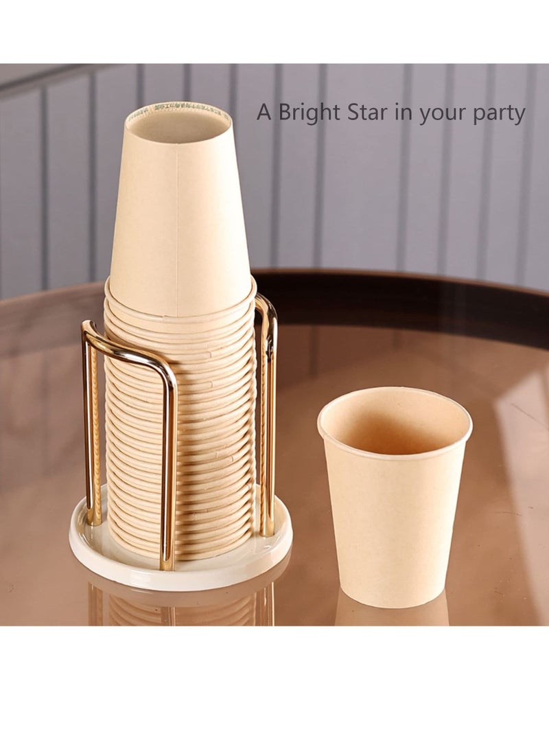 Excefore Paper Cup Dispenser, Disposable Cup Holder, Mouthwash Rinsing Cups for Home, Bathroom, Kitchen, Bar, Counter, Storage, Decor(Max Diameter 7.5cm)  - Image 3