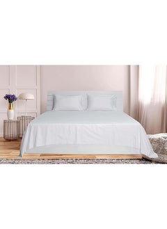 Hotel Collection HOTEL COLLECTION WHITE Super King Flat Sheet with 2bPillow Cases 260x280 cm  - Image 1