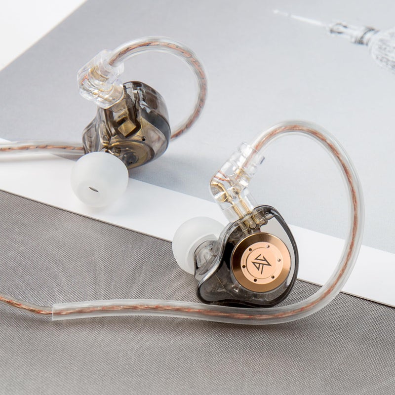 keephifi سماعات كيبهاي فاي KZ EDX Pro داخل الأذن مع ميكروفون سماعات سلكية ستيريو هاي فاي سماعات أذن مزدوجة DD IEM سماعات أذن مع كابل قابل للفصل للموسيقيين وعشاق الصوت (أسود، مع ميكروفون) - Image 3