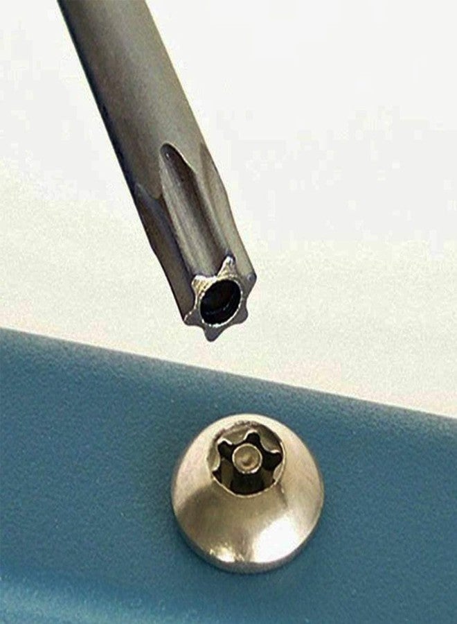 أكس أم أتش أف مجموعة مفكات براغي مغناطيسية T45 برأس توركس بطول 50 مم وقطر 1/4 بوصة من XMHF، مزودة برأس سداسي، و6 رؤوس، ومضادة للعبث، ومثبتة على شكل نجمة - Image 4