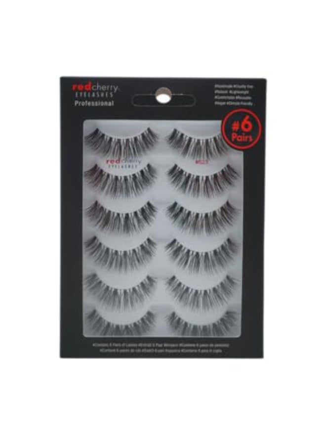 Red Cherry 523 False Eyelashes Pack of 6 Pairs - Image 1