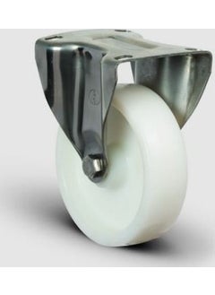 Emes Stainless Inox, Fixed Plate Connection, Bushing, Polyamide Medium Industrial Wheel Diameter: 150 - Ssez02 Hkz 150 