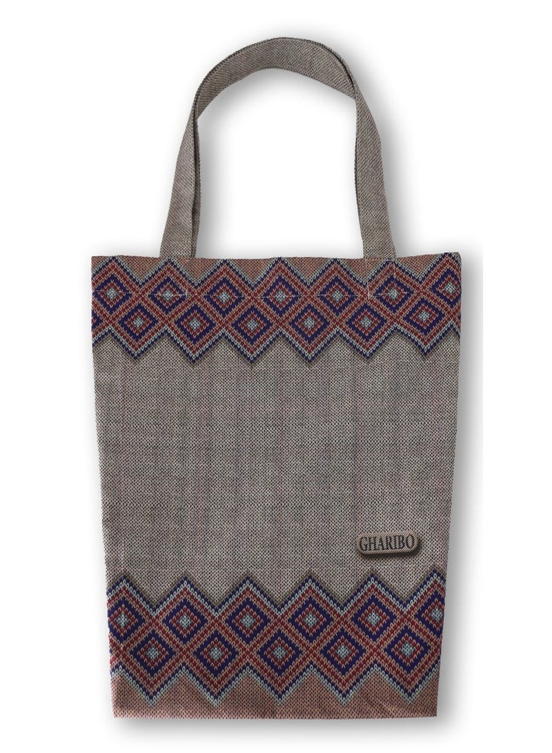 Gharibo Bags casual printed satin triangle tote  bag T230001b - Image 1