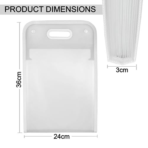NISUN 13 Pockets Vertical Expanding File Folder Accordion File Folder Organizer for A4 Size Letter Size Paper Document Holder Organizer (White) - Image 2