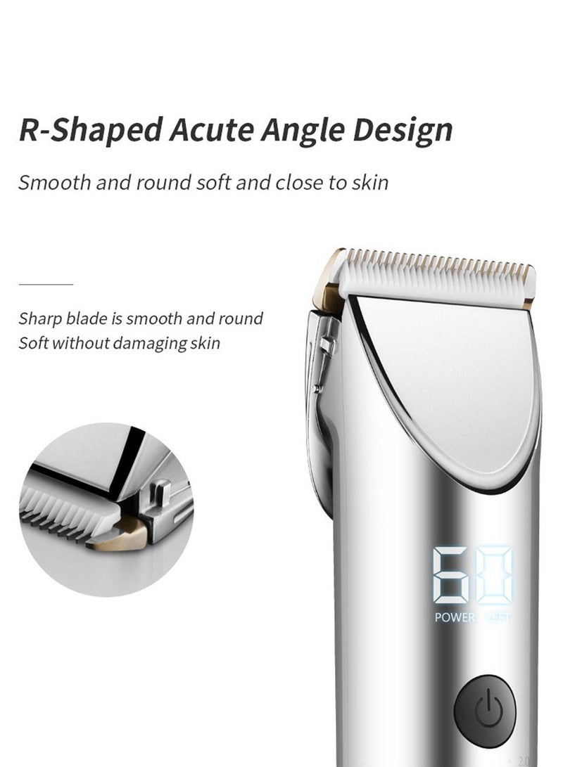 Arabest Dog Clippers,Electrical Pet Shaver Clippers,Low Noise and High Power Cordless Dog Grooming Kit with LCD Display Dog Clippers for Grooming,Pet Clippers for Cats and Other Animals,USB Rechargeable - Image 3