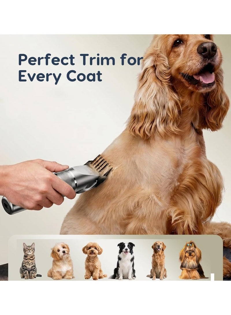 Arabest Dog Clippers,Electrical Pet Shaver Clippers,Low Noise and High Power Cordless Dog Grooming Kit with LCD Display Dog Clippers for Grooming,Pet Clippers for Cats and Other Animals,USB Rechargeable - Image 2