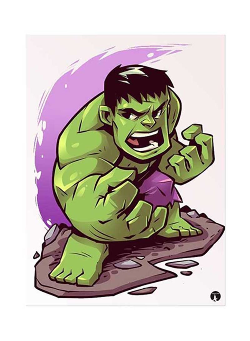 RKN Hulk Metal Plate Poster Multicolour 15x20centimeter