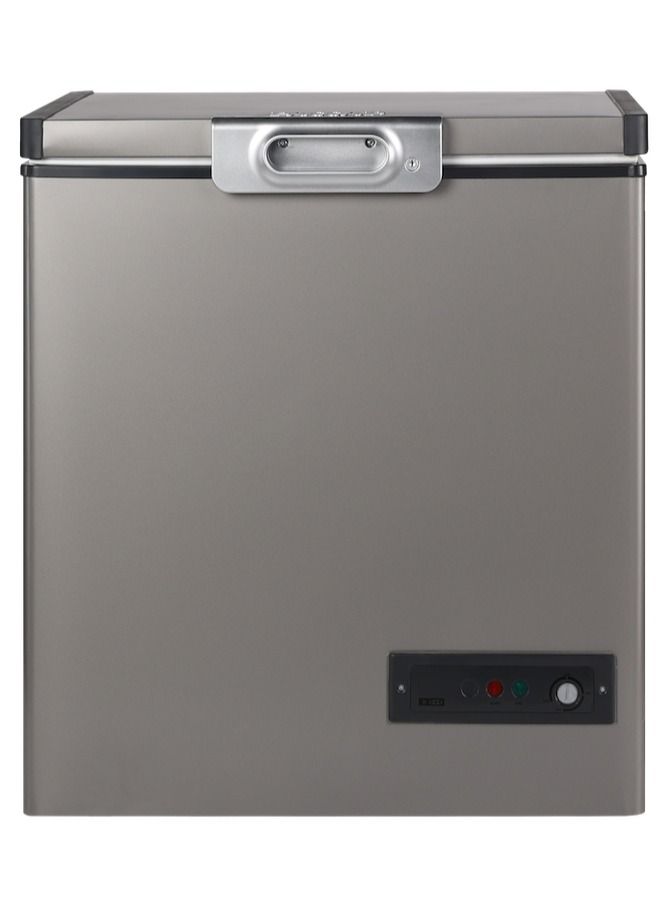 passap ES241 stainless steel chest Freezer passap - 203 Liter - Silver - Image 1