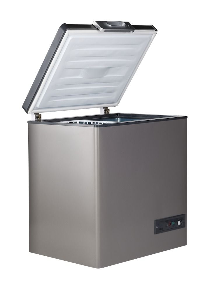 passap ES241 stainless steel chest Freezer passap - 203 Liter - Silver - Image 2