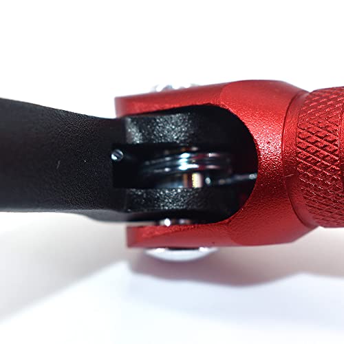 PPR PIT PRO RACING CNC Aluminum Folding Gear Shift Lever, Foldable Gear Shift Lever Fit for 50cc 110cc 250cc Dirt Pit Monkey Bike Motorcycle ATV Quad Accessories Parts (Black&Red) - Image 5