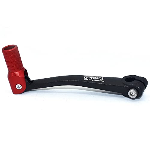 PPR PIT PRO RACING CNC Aluminum Folding Gear Shift Lever, Foldable Gear Shift Lever Fit for 50cc 110cc 250cc Dirt Pit Monkey Bike Motorcycle ATV Quad Accessories Parts (Black&Red) - Image 3