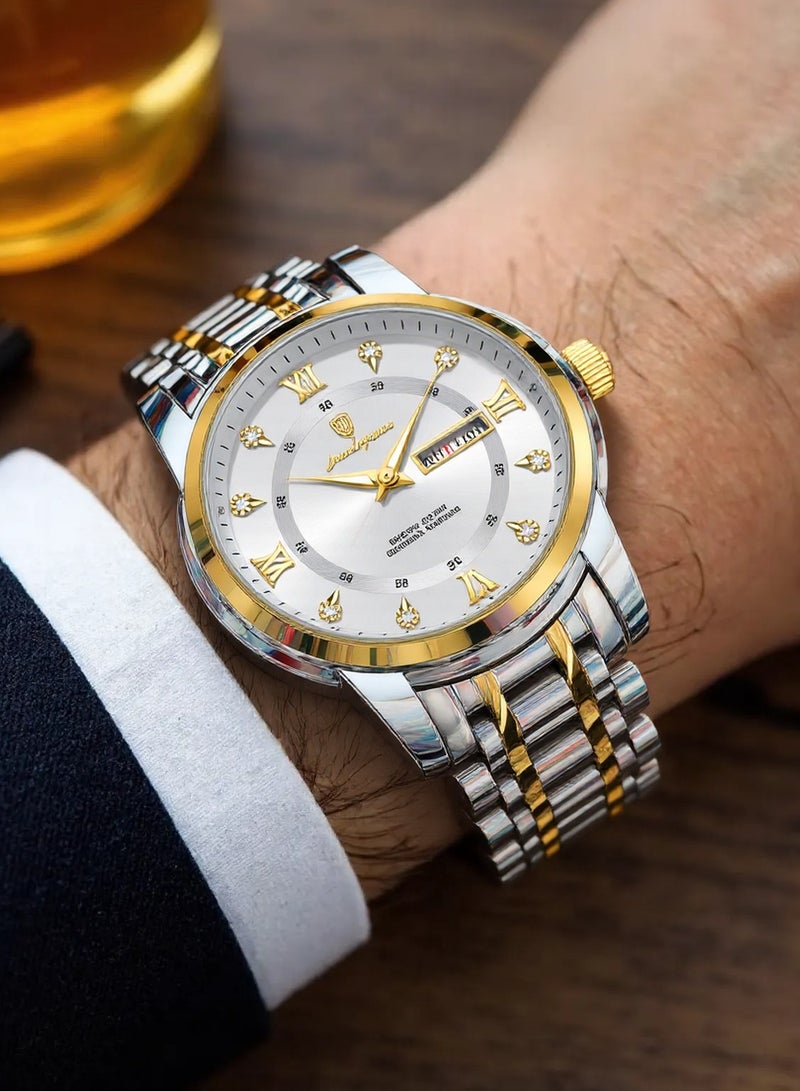 POEDAGAR Watches for Men ,Man Watch Waterproof Luminous Men's Watch Quartz-41mm - Image 2