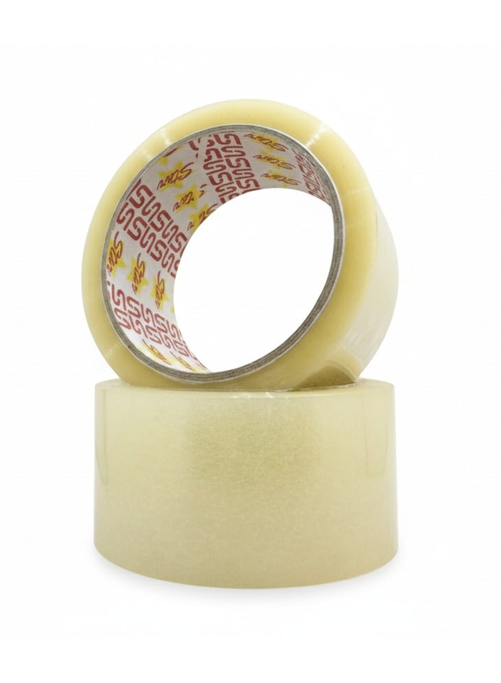 samettex Clear Adhesive Packing Tape 48mm x 70 Yards Strong Sealing Tape for Home Office Shipping and Everyday Use - Image 2
