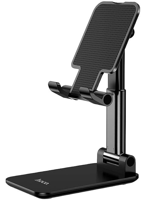 PH29A - Carry, Folding Desktop Stand, Suitable For Mobile Phones/Tablets Within 4.7-10 Inches, Applicable Scenarios: Online Class Study, Meeting, Watching Movies And Video, Live Broadcast - Black