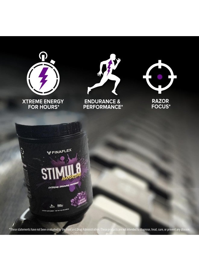 FINAFLEX STIMUL8 Hardcore, Wild Watermelon - Extreme Energy, Strength & Endurance for Men & Women - with Caffeine & L-Citrulline - 30 Servings - Image 4