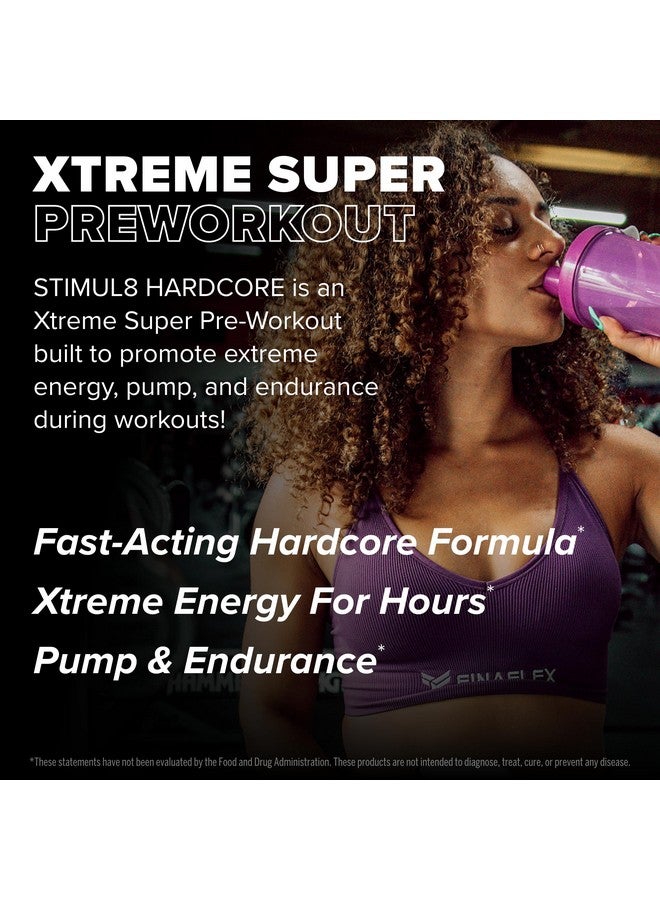 FINAFLEX STIMUL8 Hardcore, Wild Watermelon - Extreme Energy, Strength & Endurance for Men & Women - with Caffeine & L-Citrulline - 30 Servings - Image 3
