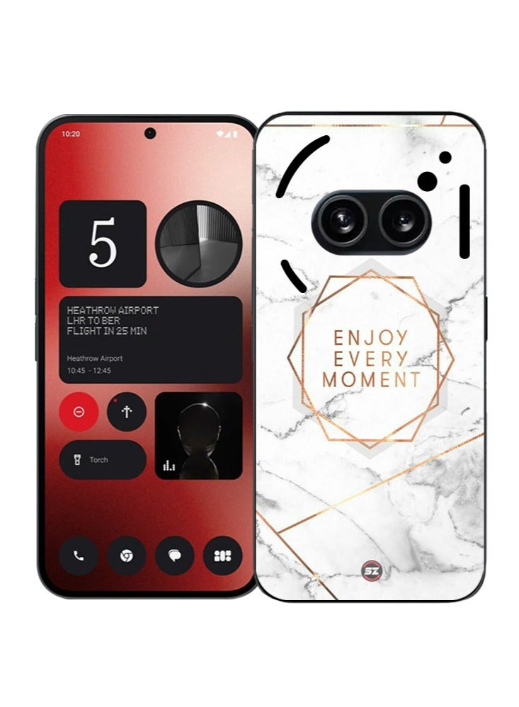 Service Zone Protective Mobile Back Cover Enjoy Every Moment Marble For Nothing Phone 2A 5G - Image 1