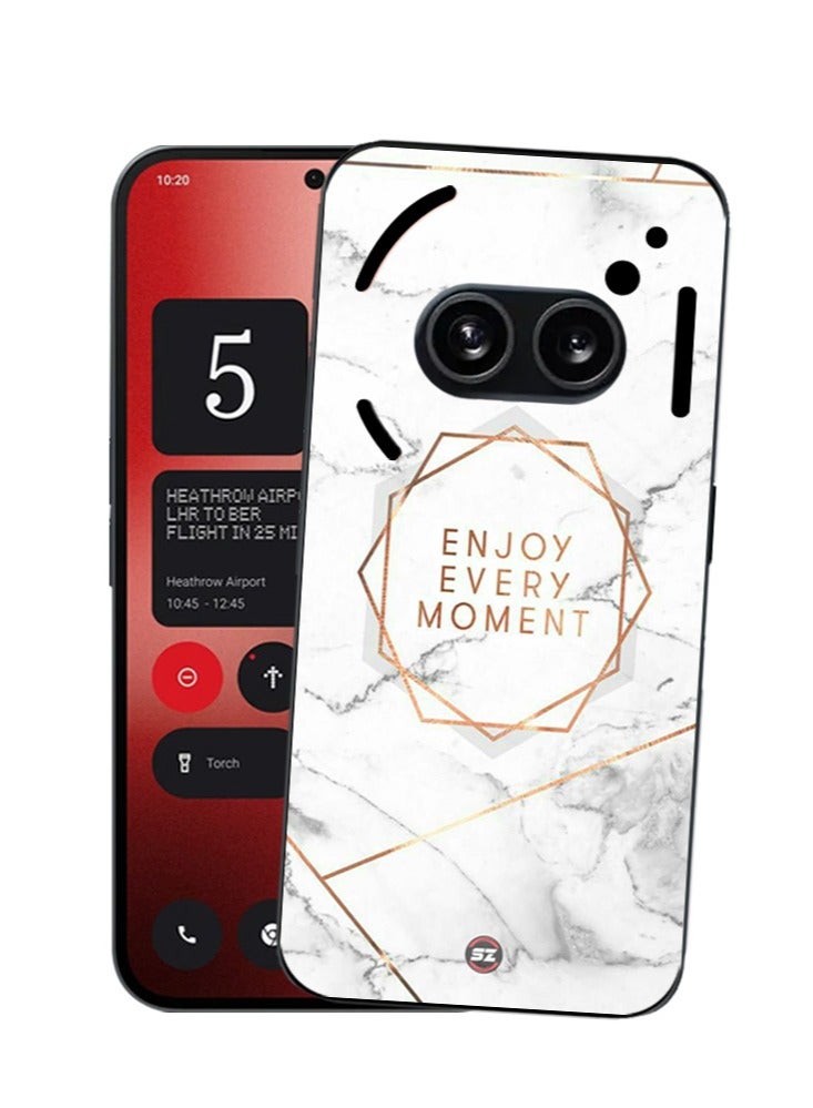 Service Zone Protective Mobile Back Cover Enjoy Every Moment Marble For Nothing Phone 2A 5G - Image 3