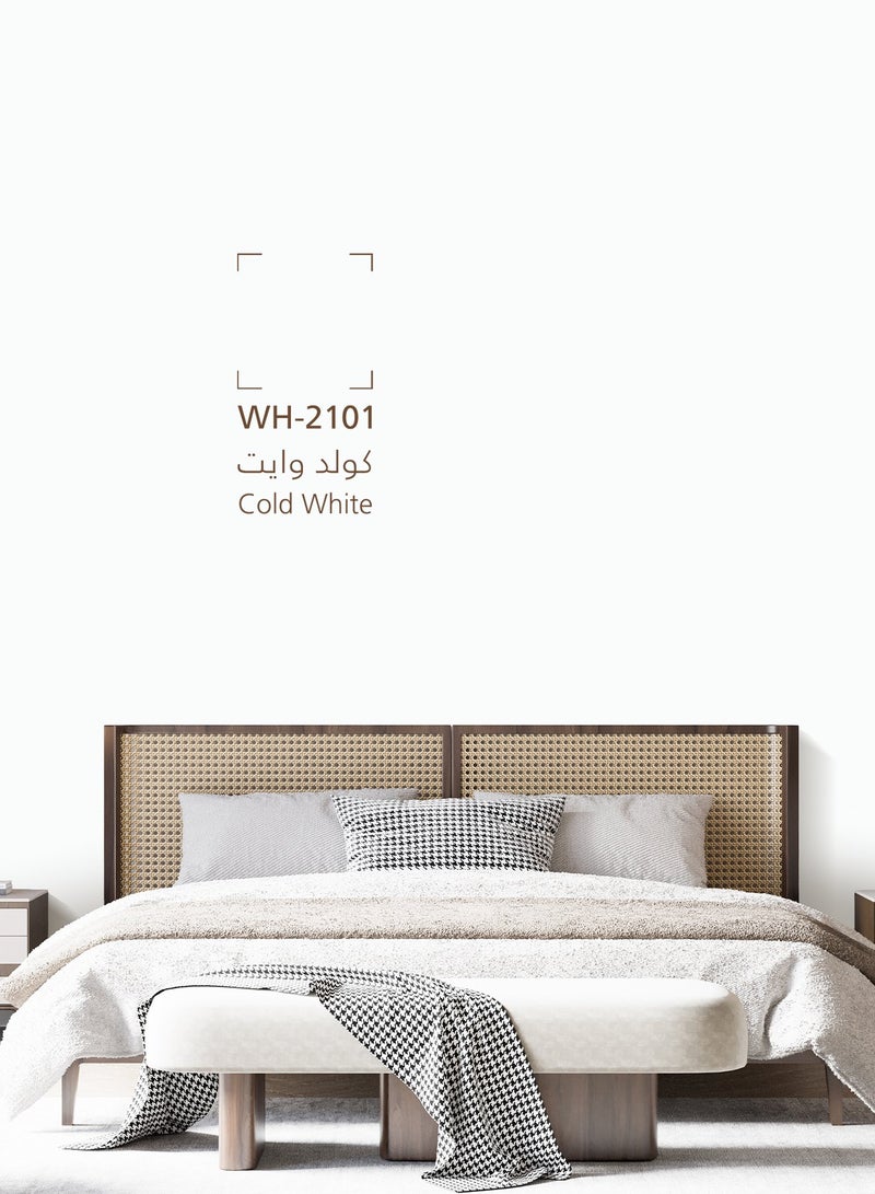 Jazeera Paints Green Interior Walls Paints Matt (color :Cold White) 3L - Image 2