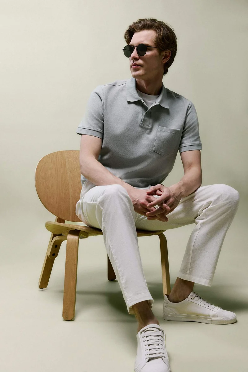 ديفاكتو Regular Fit Short Sleeves Polo T-Shirt
