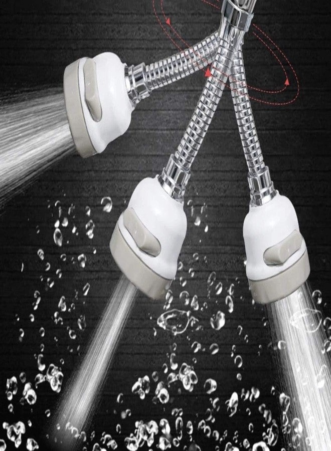 KitchenFest® 360 Degree Rotating Sprinkler, Water Saving Nozzle, 3-Gear Adjustable Head Nozzle, Splash-Proof Filter Extender Sprayer for Kitchen and Bathroom. - Image 3