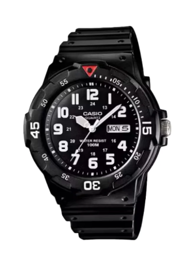 CASIO Men's Resin Analog Watch MRW-200H-1BVDF - 46.6 mm