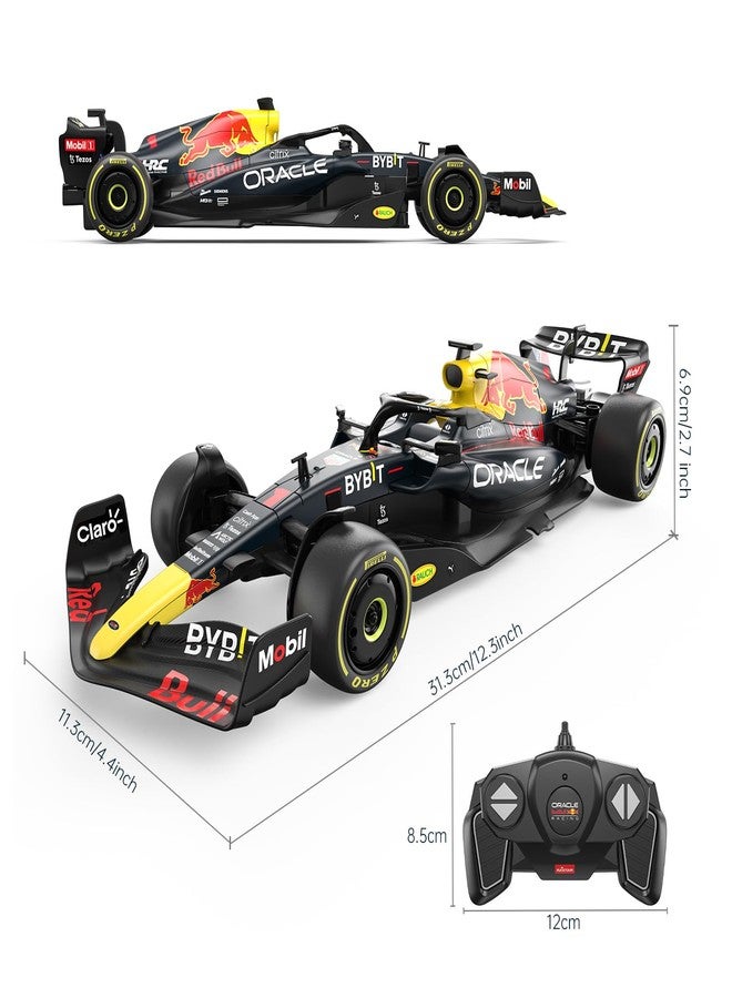 RASTAR Red Bull F1 1/18 Scale RC Car - 2022 Oracle Racing Remote Control Formula 1 RB18 Sergio Perez Model - Dark Blue 2.4G for Kids Adults - Image 4