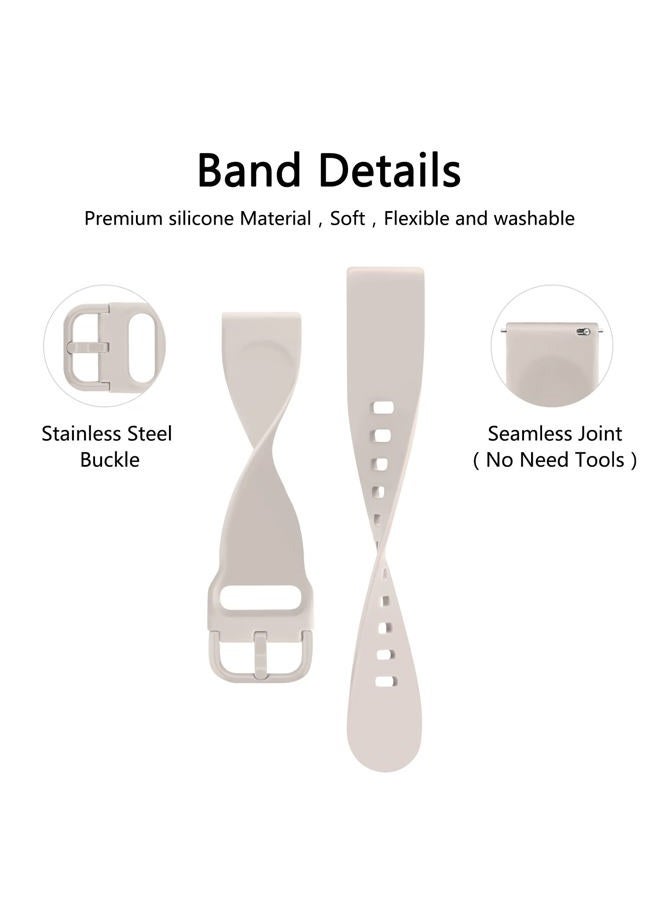 AK 4Pack Bands Compatible with Amazfit Active 2 / Active Watch Band Women Men, Soft Replacement Strap for Amazfit GTS 4 3 2 2e/GTS 4 2 Mini/GTR mini/Bip 3/3 Pro/Bip U Pro/Bip S Lite (E) - Image 3