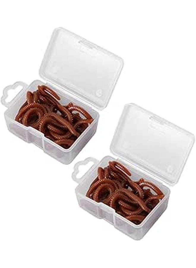 Halloween Fake Worms 20g Fishing Lure Prank Toy Safe Material - Image 1