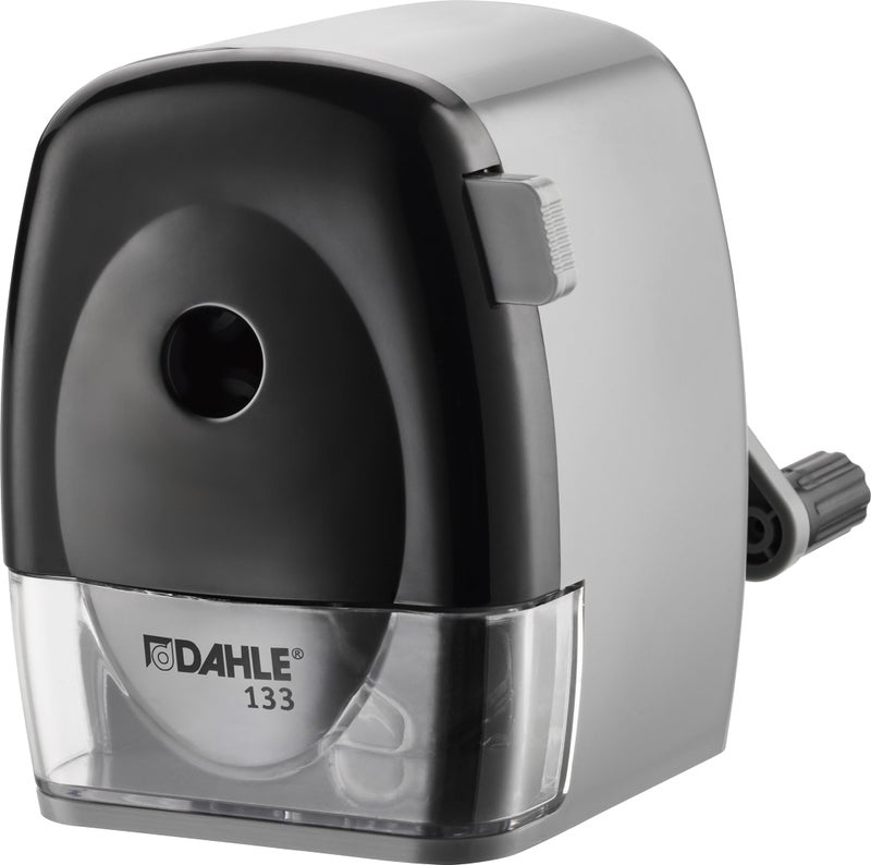 Dahle 133 Pencil Sharpener with Automatic Cutting System, Adjustable Point, Accepts Standard Graphite or Oversized Artist Pencils - Image 1