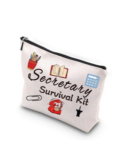 WCGXKO WCGXKO Secretary Survival Kit Secretary Gift Travel Accessories Toiletry Bag Makeup Bag (SECRETARY) 
