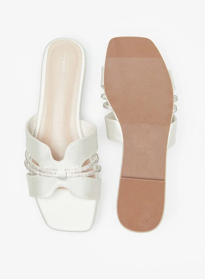 Flora Bella By Shoexpress Women's Embellished Slip-On Sandals