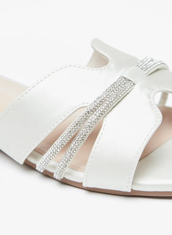 Flora Bella By Shoexpress Women's Embellished Slip-On Sandals